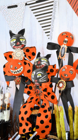 DIY Vintage Halloween Rattles