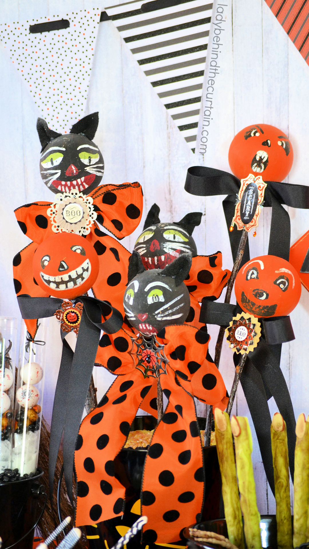 DIY Vintage Halloween Rattles