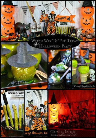 Witch Way To The Treats Halloween Party - Lady Behind The Curtain