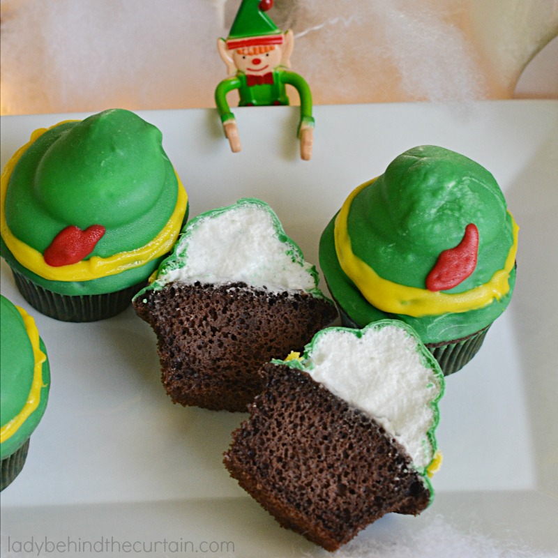 Buddy The Elf High Hat Cupcakes