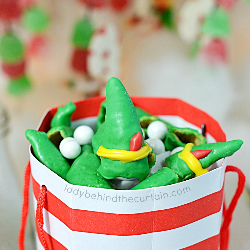 Buddy the Elf Hat and Snowball Party Mix