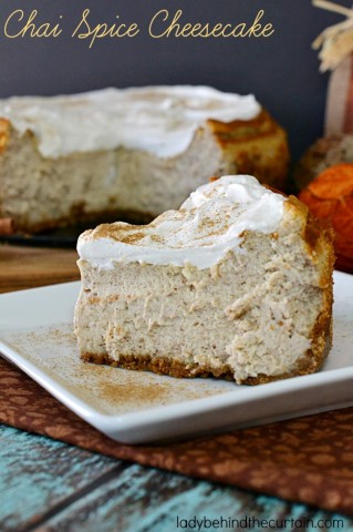Chai Spice Cheesecake - Lady Behind The Curtain
