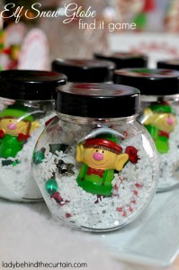 Elf Snow Globe Find It Game - Lady Behind The Curtain