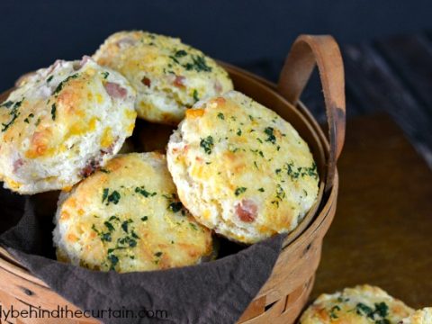 Ham and Cheese Biscuits - Lady Behind The Curtain