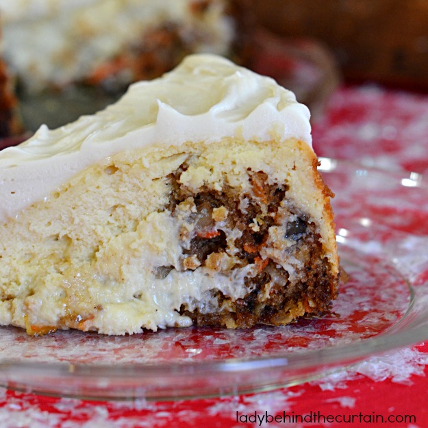 Carrot Cake Cheesecake - Lady Behind The Curtain