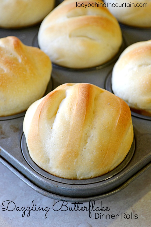 Dazzling Butterflake Dinner Rolls - Lady Behind The Curtain