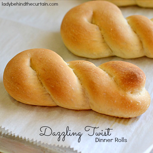 Dazzling Twist Dinner Rolls - Lady Behind The Curtain