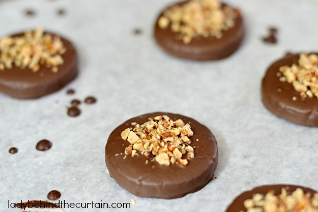 Semi Homemade Chocolate Dipped Shortbread Cookies - Lady Behind The Curtain