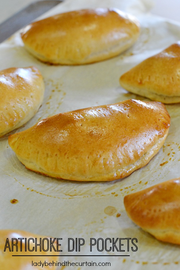 Artichoke Dip Pockets - Lady Behind The Curtain