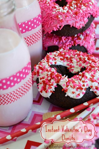 Instant Valentines Day Donuts - Lady Behind The Curtain