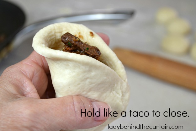 Korean Beef Pockets - Lady Behind The Curtain