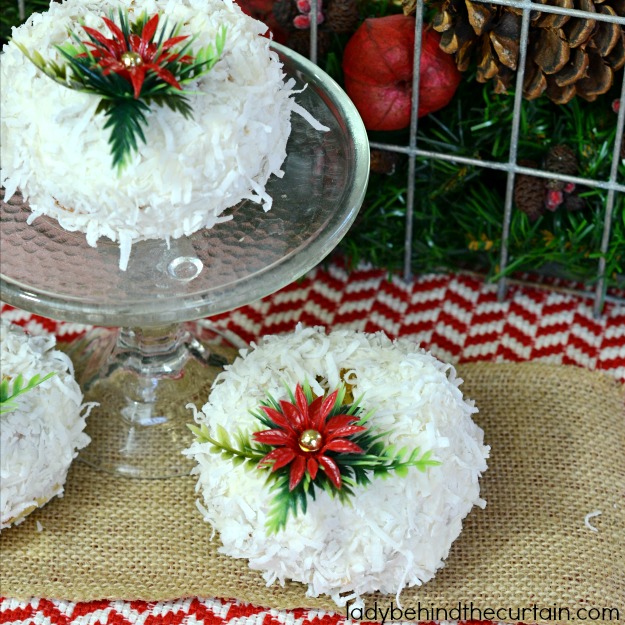 Mini Coconut Pecan Bundt Cakes