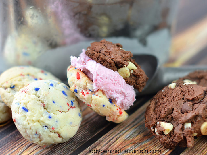 Homemade Neapolitan Ice Cream Sandwiches