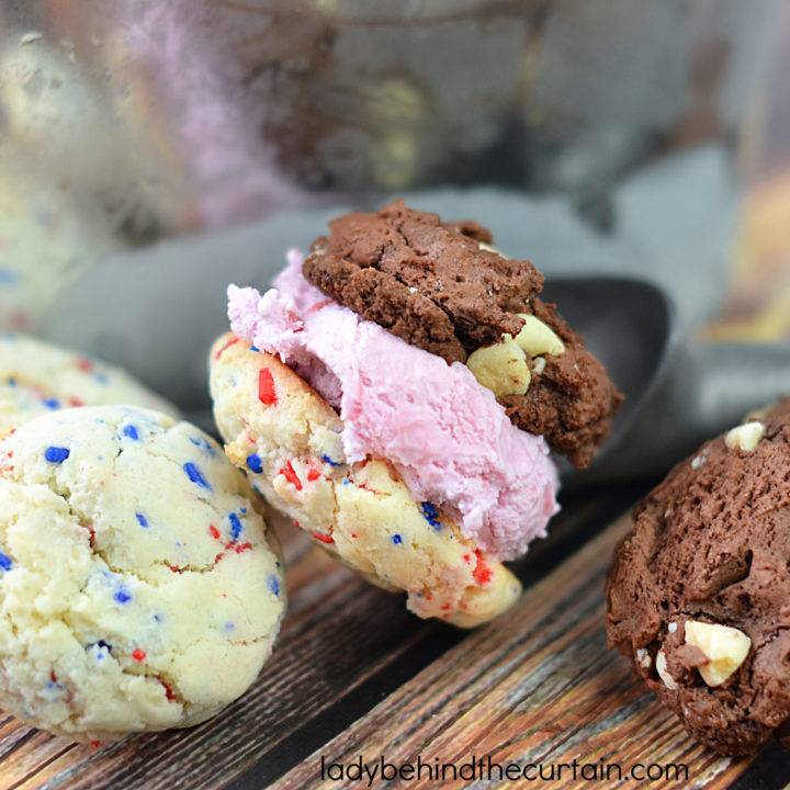 Homemade Neapolitan Ice Cream Sandwiches