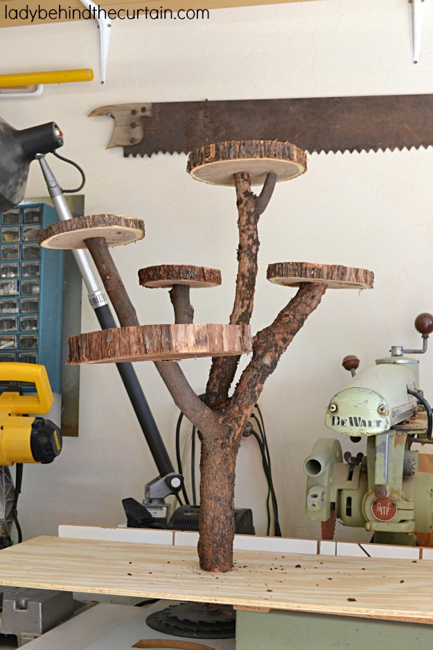 DIY Woodland Cupcake Stand - Lady Behind The Curtain