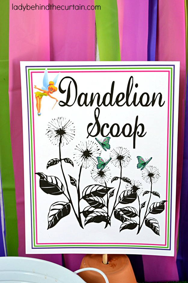 Dandelion Scoop Game - Lady Behind The Curtain