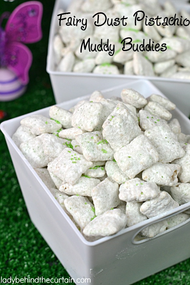 Fairy Dust Pistachio Muddy Buddies - Lady Behind The Curtain