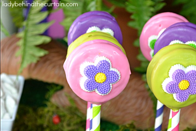 Fairy Garden Cookie Pops - Lady Behind The Curtain