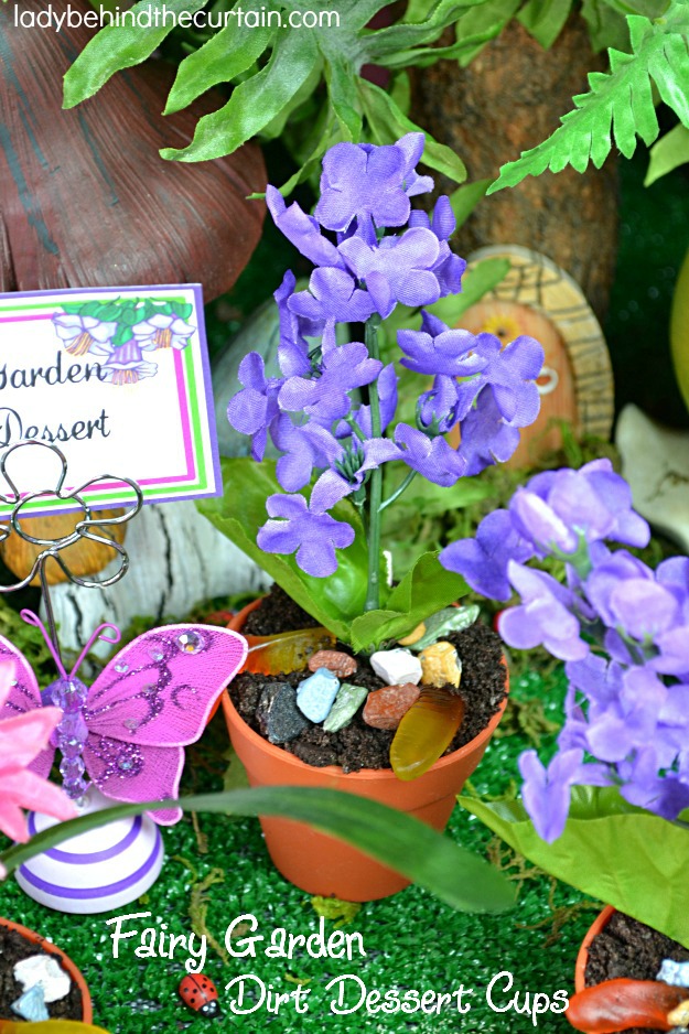 Fairy Garden Dirt Dessert Cups - Lady Behind The Curtain