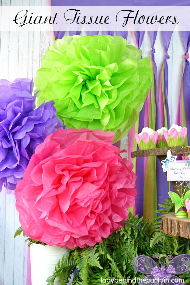 Giant Tissue Flowers - Lady Behind The Curtain