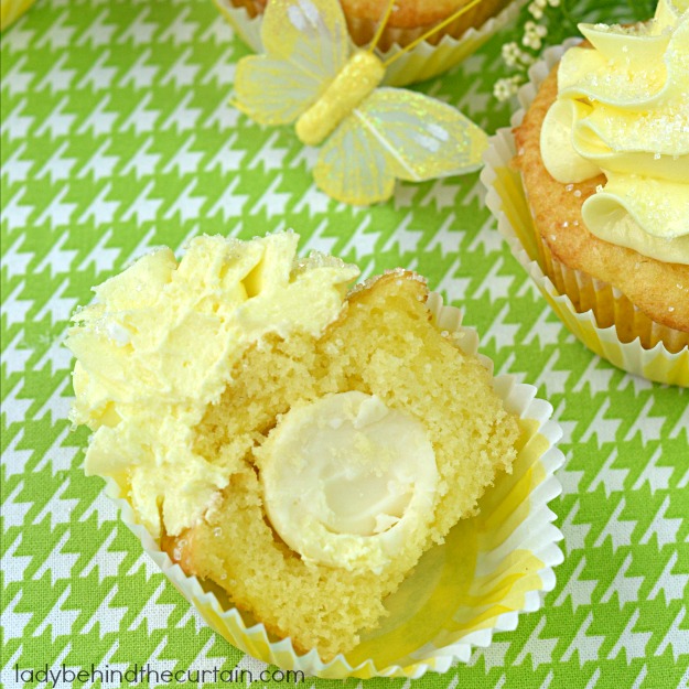 Lemon Truffle Cupcake Surprise - Lady Behind The Curtain