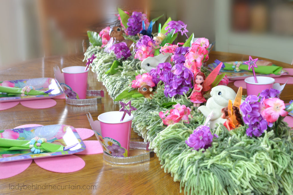 Tinker Bell Woodland Party Guest Table