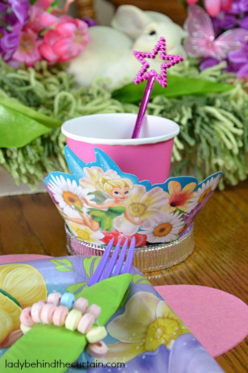 Tinker Bell Woodland Party Guest Table - Lady Behind The Curtain