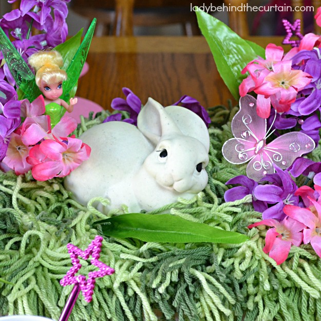 Tinker Bell Woodland Party Guest Table - Lady Behind The Curtain