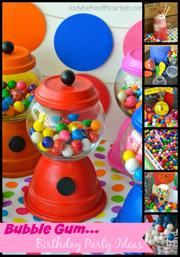 Treats, games and party favors to help you plan the perfect Bubble Gum Themed Birthday Party.