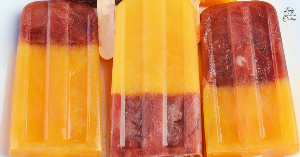 Cherry Peach Popsicle Pops