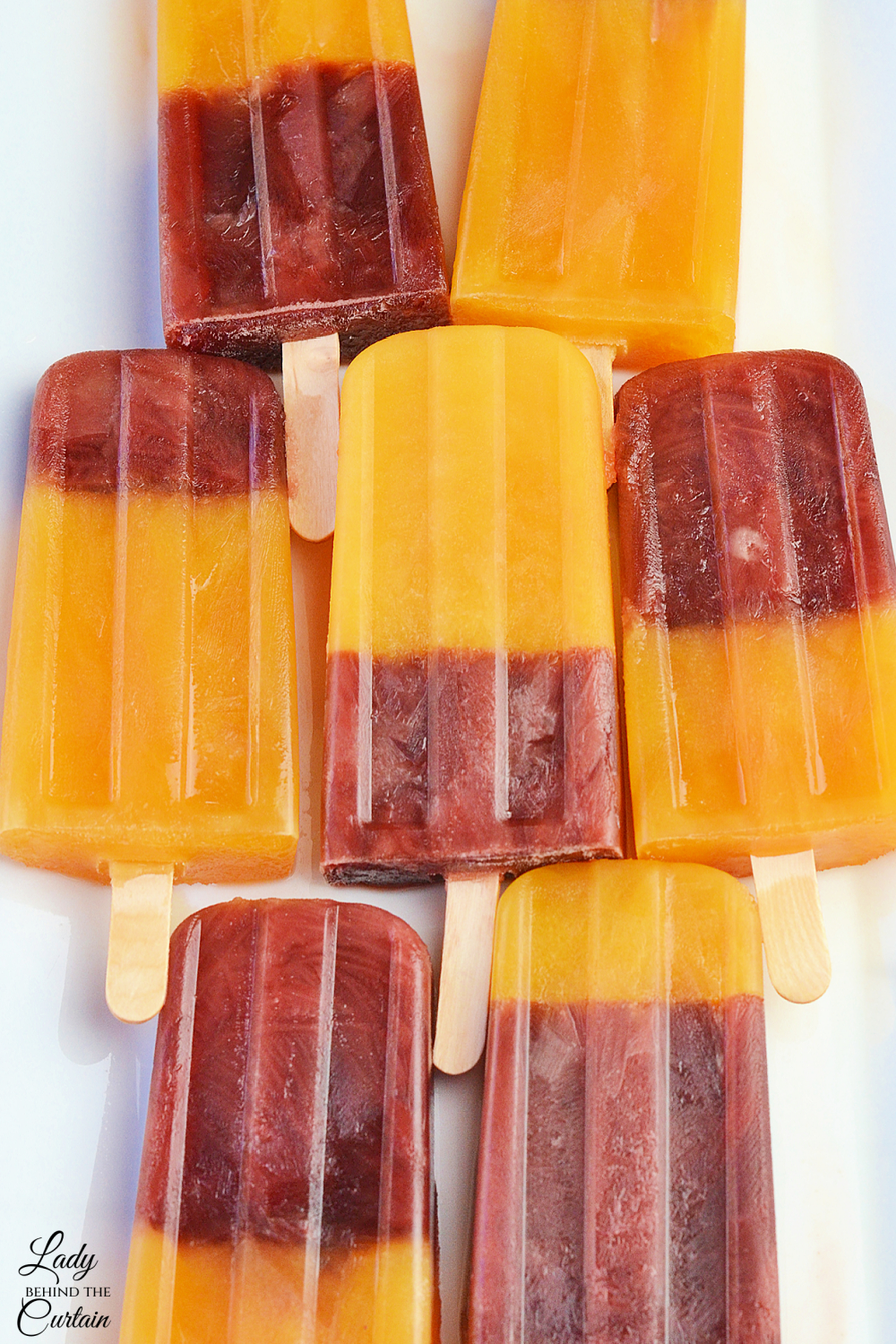 Cherry Peach Popsicle Pops