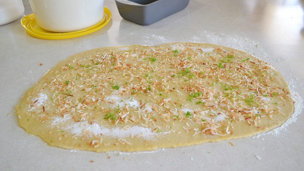 Coconut Lime Pull Apart Bread