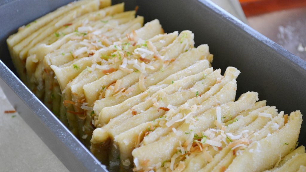 Coconut Lime Pull Apart Bread