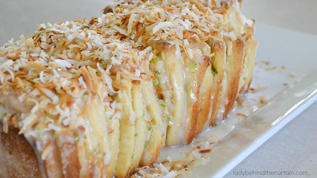 Coconut Lime Pull Apart Bread