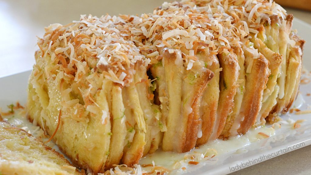 Coconut Lime Pull Apart Bread