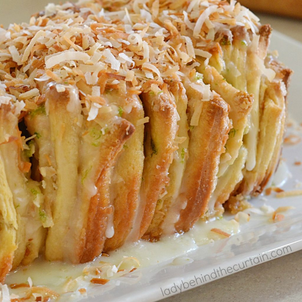 Coconut Lime Pull Apart Bread