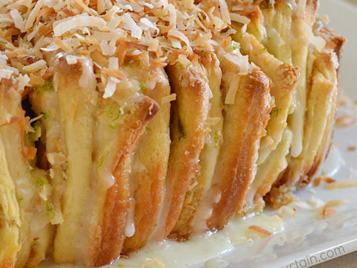 Coconut Lime Pull Apart Bread