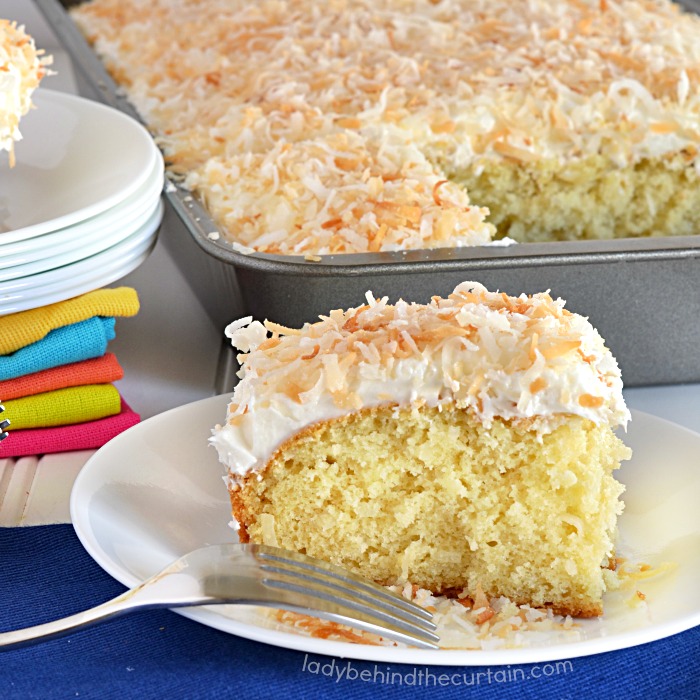 Old Fashioned Coconut Sheet Cake