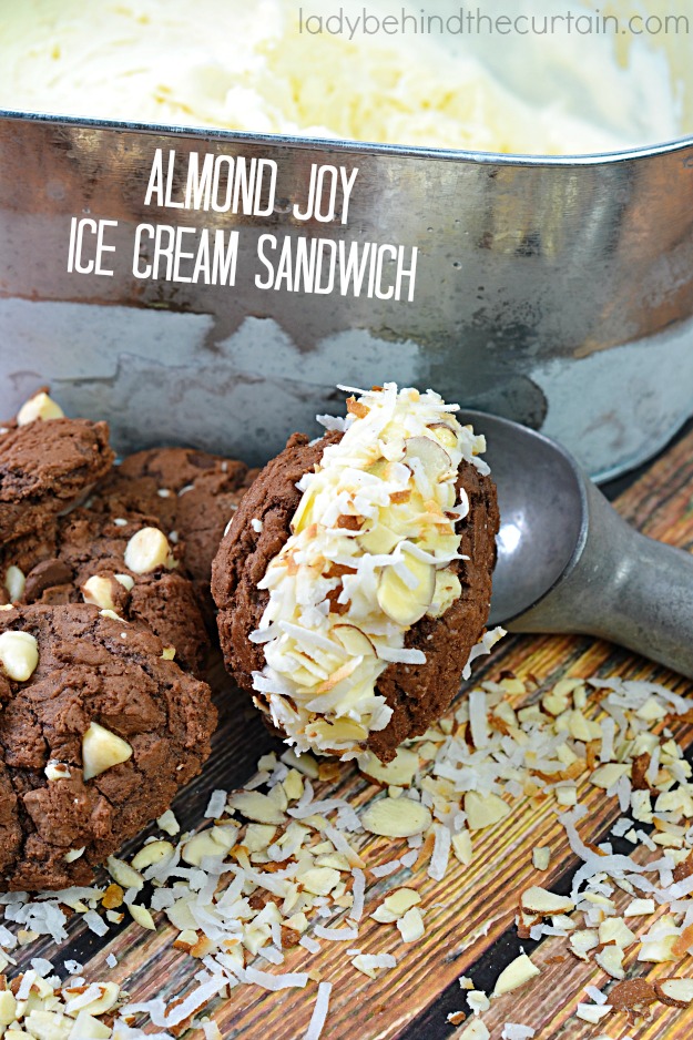 Almond Joy Ice Cream Sandwich