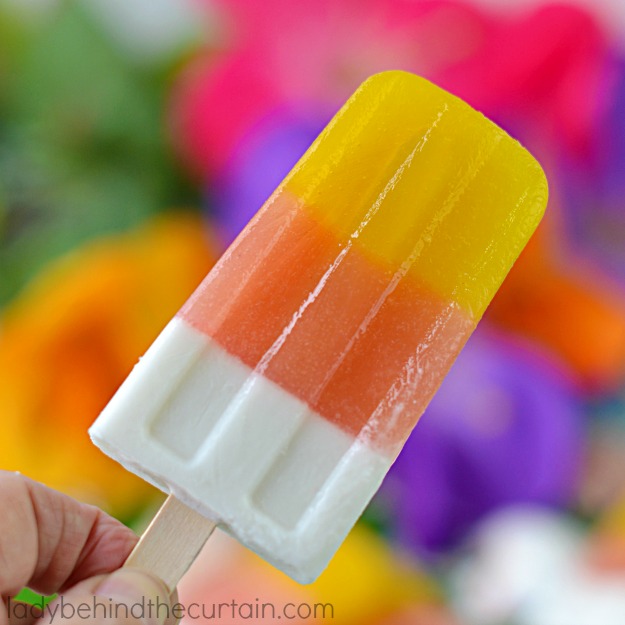 These Aloha Pops are made with healthy mango nectar, passion fruit juice and coconut milk.  The perfect way to celebrate summer and the love of all things tropical!