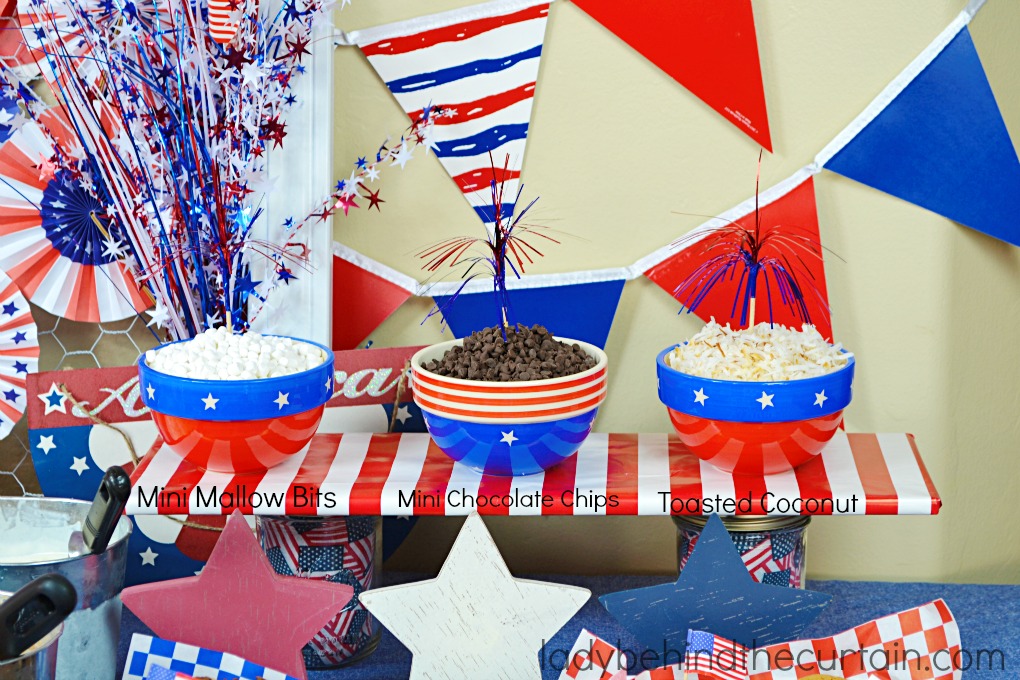 Get your creative juices flowing with this fun 4th of July dessert table.