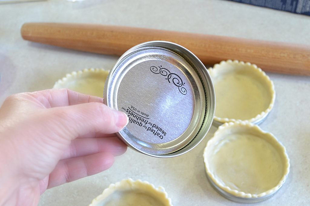 Mason Jar Lid Cherry Pie