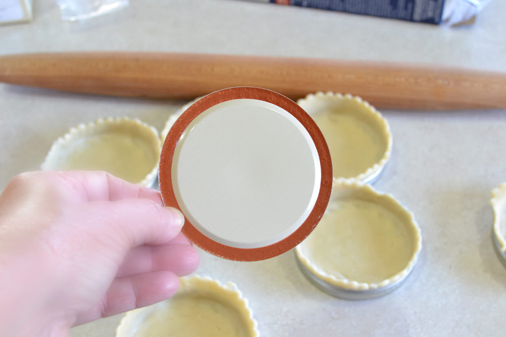 Mason Jar Lid Cherry Pie