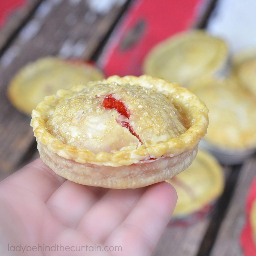 Mason Jar Lid Cherry Pie