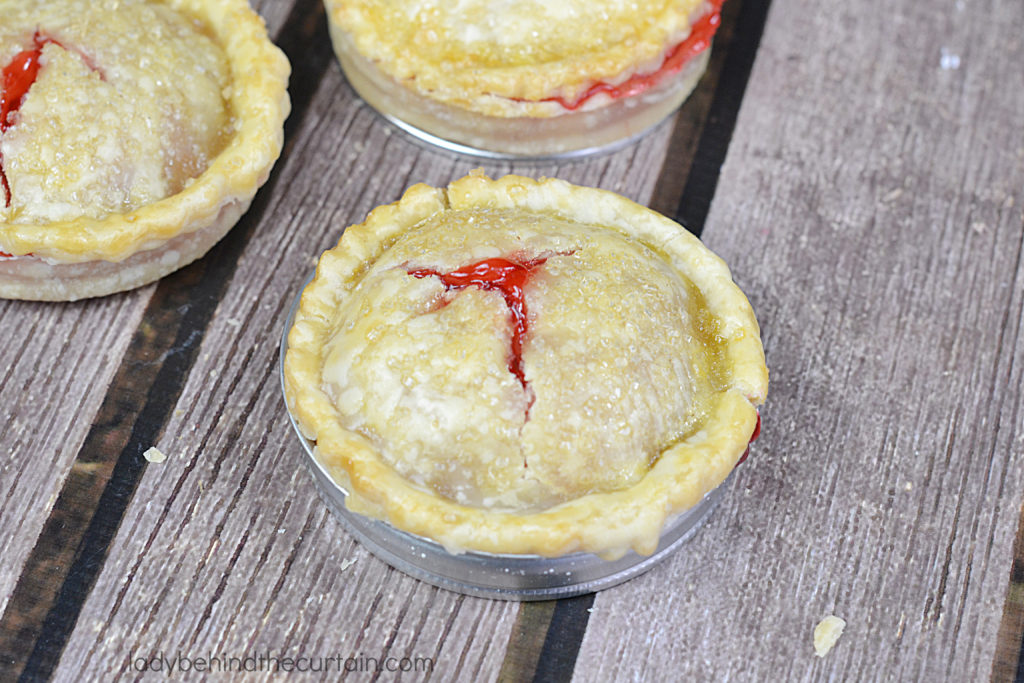 Mason Jar Lid Cherry Pie