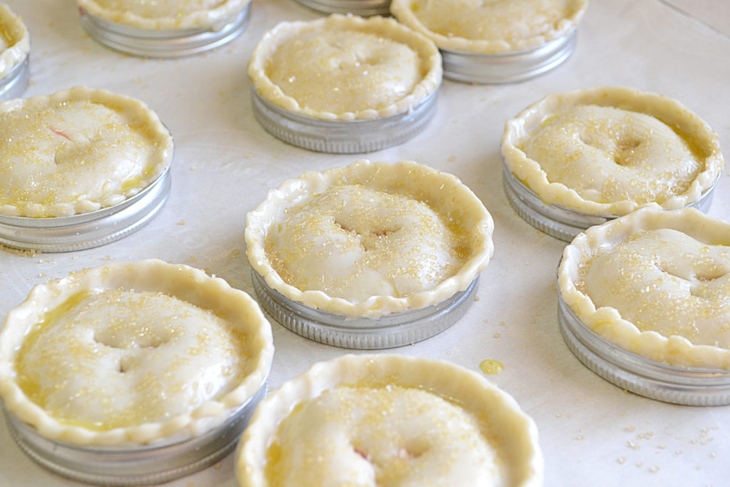 Mason Jar Lid Cherry Pie