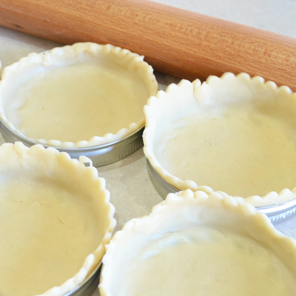 Mason Jar Lid Cherry Pies
