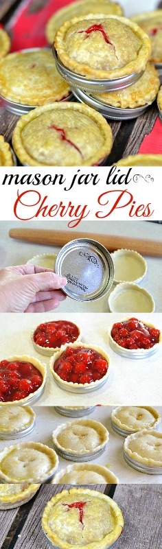 An easy to make fun way to make cherry pies for a party. Full of cherries and crispy crust.