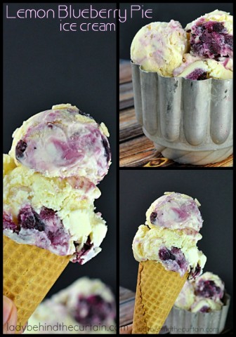 This Lemon Blueberry Pie Ice Cream has everything you love about pie and more.