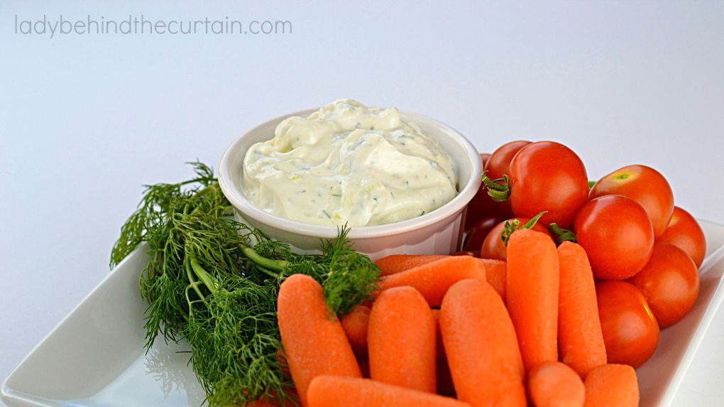 Cucumber Dill Vegetable Dip Lady Behind the Curtain